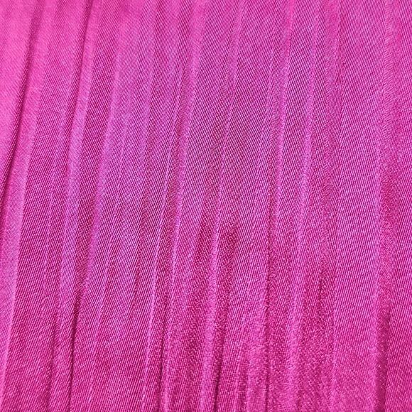NEW Steve Madden Purple Satin Pleated Deep V Babydoll Inspo Dress M XL - Picture 5 of 5